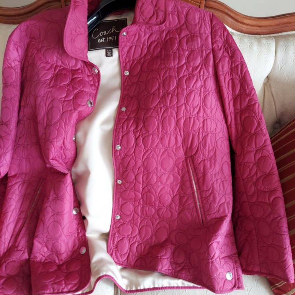 Hot Pink Coach Jacket